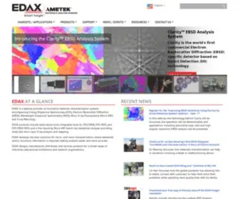 Edax.com(A leading provider of materials analysis systems) Screenshot