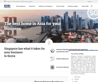 EDB.gov.sg(Singapore Economic Development Board) Screenshot