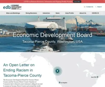 Edbtacomapierce.org(Economic Development Board for Tacoma) Screenshot