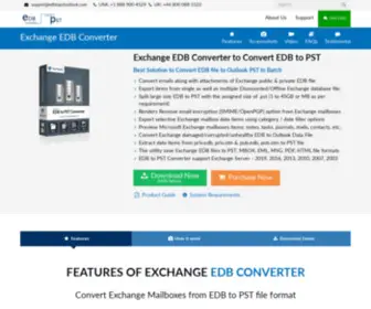 Edbtopstoutlook.com(Exchange EDB converter for Mailbox Conversion from EDB to PST File) Screenshot