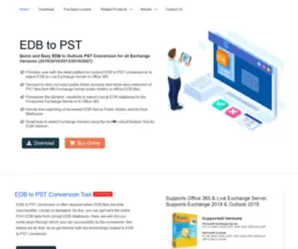 Edbtopsttutorial.com(EDB to PST conversion software) Screenshot
