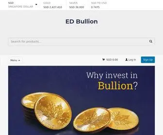 Edbullion.com(ED Bullion ED Bullion) Screenshot