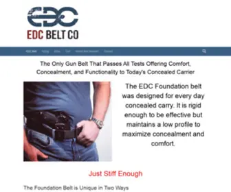 Edcbeltco.com(The Only Gun Belt) Screenshot