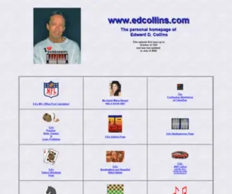 Edcollins.com(The Personal Homepage of Edward D) Screenshot