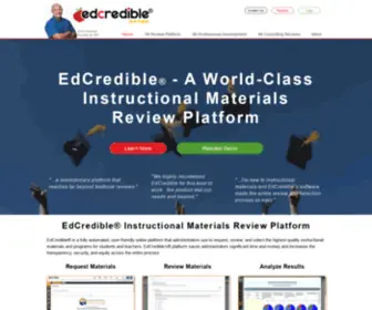 Edcredible.com(Instructional Materials Adoptions) Screenshot