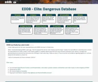 EDDB.io(Dangerous Database) Screenshot