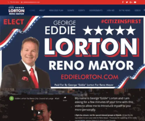 Eddielorton.com(Eddie Lorton for Reno City Council at Large) Screenshot