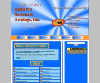 Eddiesscreensandawningsinc.com(Awning's Visalia) Screenshot