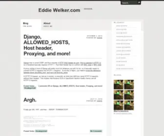 Eddiewelker.com(Eddie) Screenshot