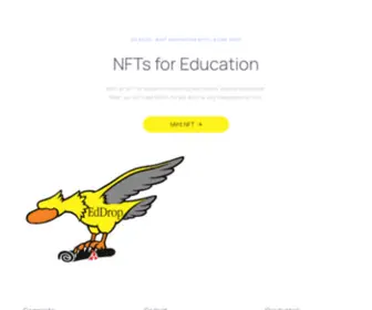 Eddrop.io(The place to mint Education NFTs) Screenshot