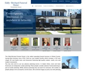 Eddybirchard.com(Eddy Birchard Funeral Home) Screenshot