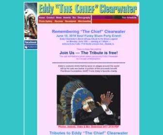 Eddyclearwater.com(Eddy "The Chief" Clearwater) Screenshot