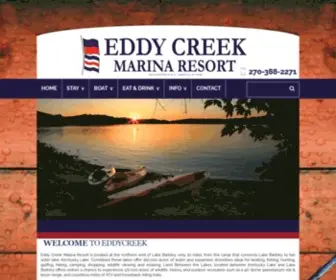 Eddycreek.com(Eddy Creek Resort Marina) Screenshot