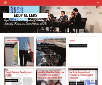 Eddyleks.com(Expert on Land and Property Law of Indonesia) Screenshot