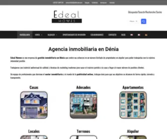 Edealhomes.com(Agencia Inmobiliaria en Dénia) Screenshot