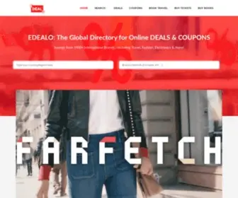 Edealo.com(The Global Directory for Online Deals and Coupons) Screenshot