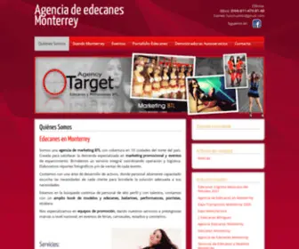 Edecanestarget.com(Target Agency Edecanes y Promociones BTL en Monterrey) Screenshot