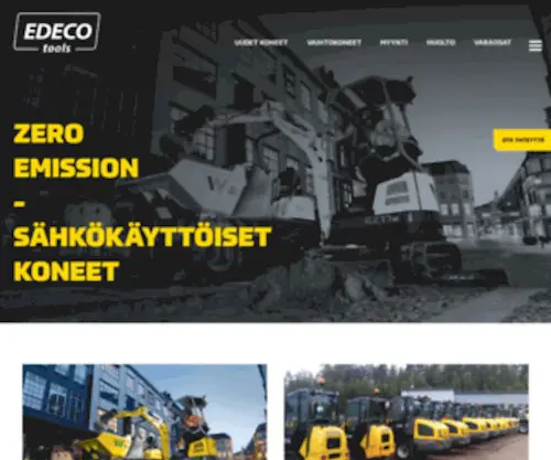 Edeco.fi(Edeco-Tools Oy on täyden palvelun konekauppa. Koneita löytyy kattavasti omasta varastostamme) Screenshot