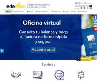Edeeste.com.do(Empresa Distribuidora de Electricidad del Este) Screenshot