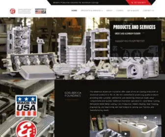 Edelbrockfoundry.com(Modern Production Solutions for Aluminum Castings) Screenshot