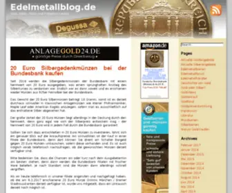 Edelmetallblog.de(Edelmetallblog) Screenshot