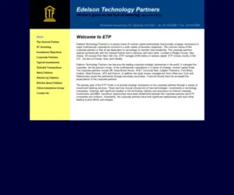 Edelsontech.com(Edelson Technology Partners) Screenshot