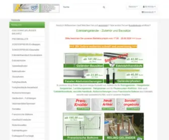 Edelstahl-Handel.com(Edelstahlgeländer und Bauteile) Screenshot