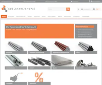 Edelstahl-Shop24.de(Onlineshop für Edelstahl rostfrei) Screenshot