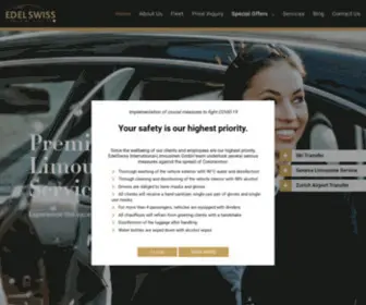 Edelswiss-Limousine.ch Screenshot