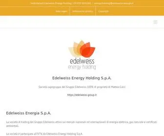 Edelweiss-Group.it(Edelweiss Energy Holding S.p.A) Screenshot