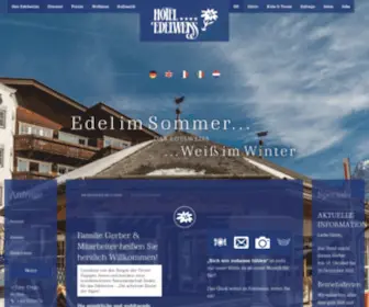 Edelweiss.at(Umrahmt von den Bergen der Tiroler Zugspitz Arena finden Sie das Hotel Edelweiss) Screenshot