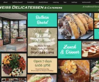 Edelweissdelicatessen.com(Edelweiss Delicatessen & Caterers) Screenshot