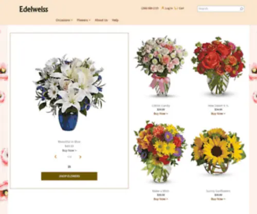 Edelweissinc.com(Berne Florist) Screenshot