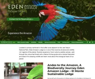 Edenamazonecuador.com(Eden Amazon Lodge Ecuador) Screenshot