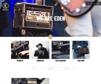 Edenamps.com(Eden Bass Amps) Screenshot