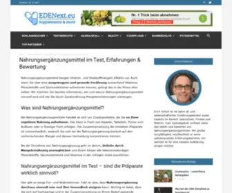 Edenext.eu(Plattform für Nahrungsergänzungsmittel) Screenshot