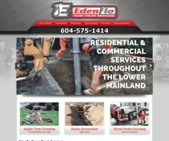 Edenflo.ca(Edenflo Pump Truck Services) Screenshot