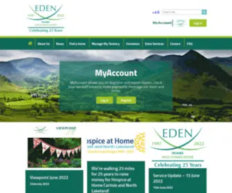 Edenha.org.uk(Eden Housing Association) Screenshot