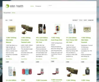 Edenhealthonline.co.uk(Natural CBD Products) Screenshot