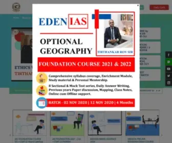 Edenias.com(EDEN IAS Coaching in Delhi) Screenshot