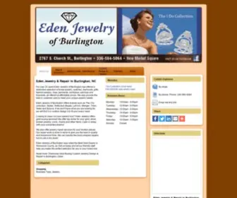 Edenjewelryburlington.com(Eden Jewelry & Repair in Burlington) Screenshot