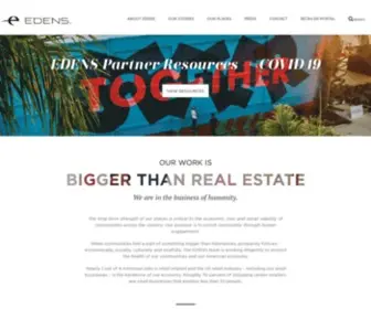 Edens.com(At EDENS our work) Screenshot