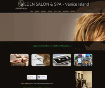 Edensalonspa.com(EDEN SALON AND SPA) Screenshot