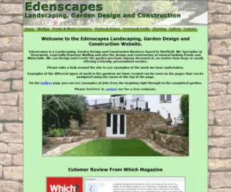 Edenscapes.co.uk(Landscaping) Screenshot