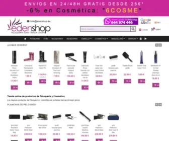 Edenshop.es(Los mejores productos de peluquería y cosmética) Screenshot