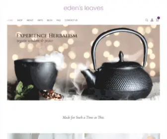 Edensleaves.com(Premium, Organic Herbal Products) Screenshot