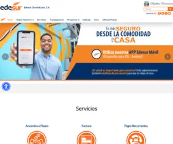 Edesur.com.do(Edesur Dominicana S.A) Screenshot