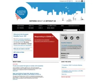EDF-Feph.org(European Disability Forum) Screenshot