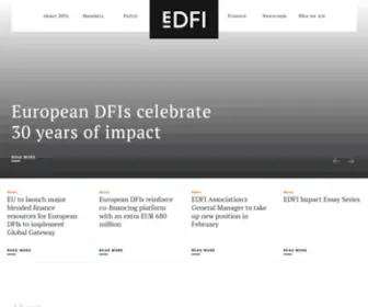 Edfi.eu(European Development Finance Institutions) Screenshot
