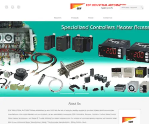 Edfindustrial.com(Heater Accessories) Screenshot